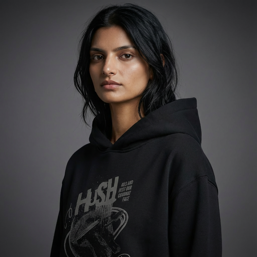 HUSH Lips Graphic Hoodie