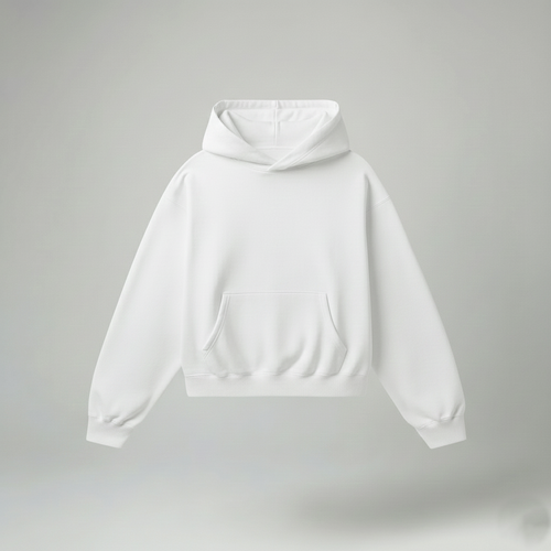 Bare Code Classic White Oversize Hoodie
