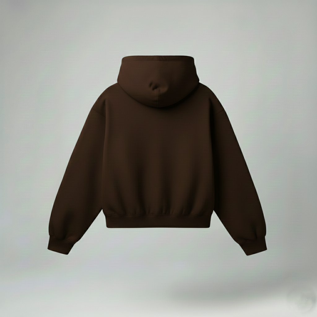 Bare Code Coffee Brown Oversize Hoodie